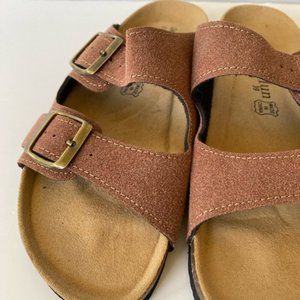 NWOT Maibulun classic slip on summer boho sandal brown Sz 39